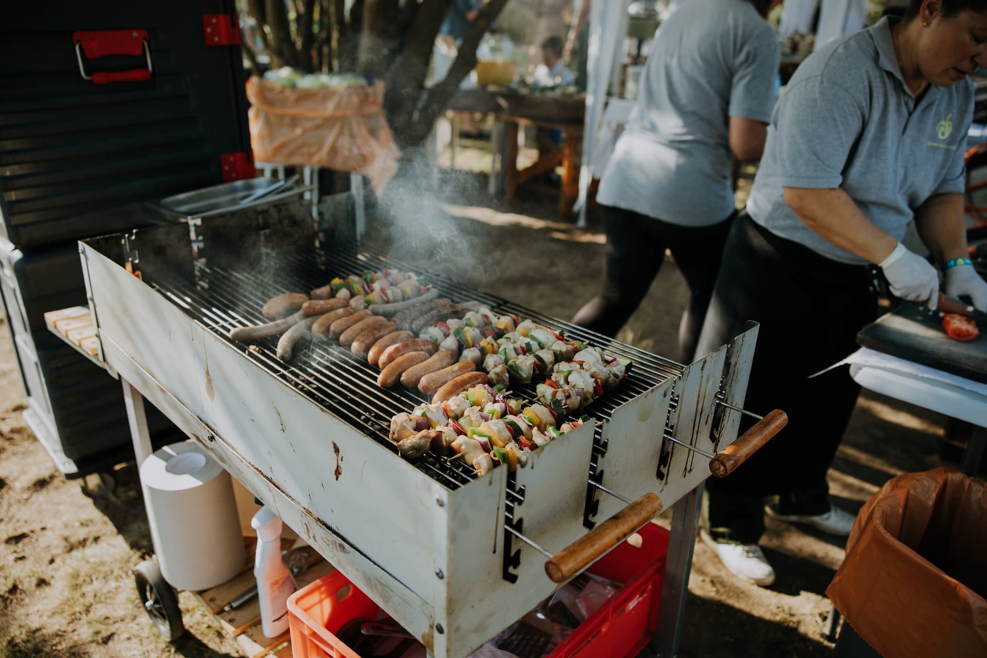 Grillezés a helyszínen